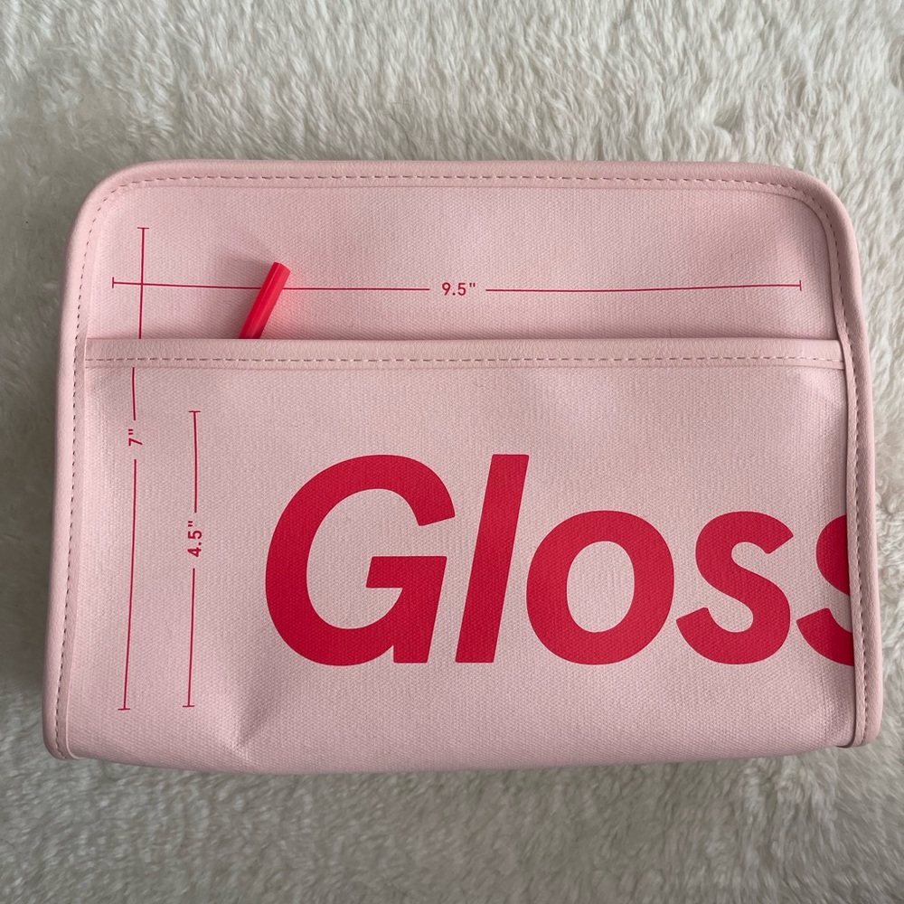 Glossier makeup bag